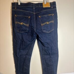 Nudie Jeans Organic Denim Steady Eddie 2 DRY TRUE Made In  Italy  Tailored 36-32